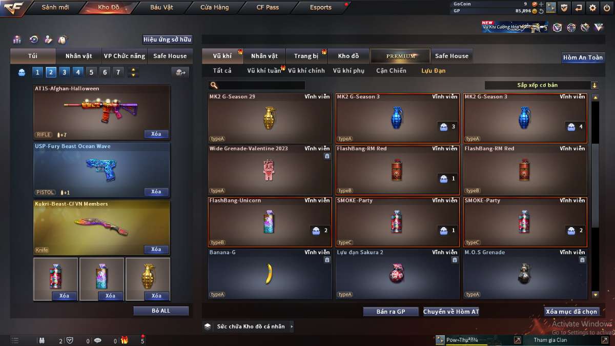 shop acc cf uy tin gia re